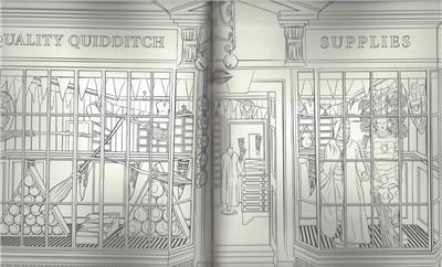 Harry Potter Magical Places & Characters Adult Coloring Book