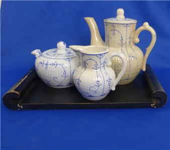 Villeroy Boch Dresden Child Coffee Tea Set Pot Creamer Sugar Bowl