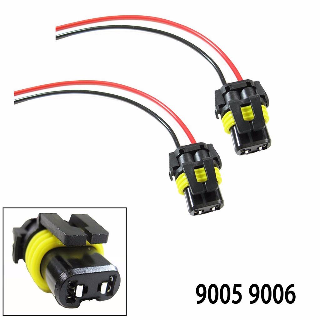 Universal 9005 9006 Adapter Wiring Harness Sockets Wire For Headlights Fog Light