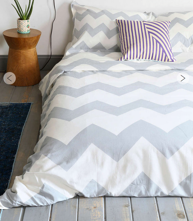 Ice Grey and White Hamptons Queen Duvet Doona Bed Quilt Cover Pillow Slips Set