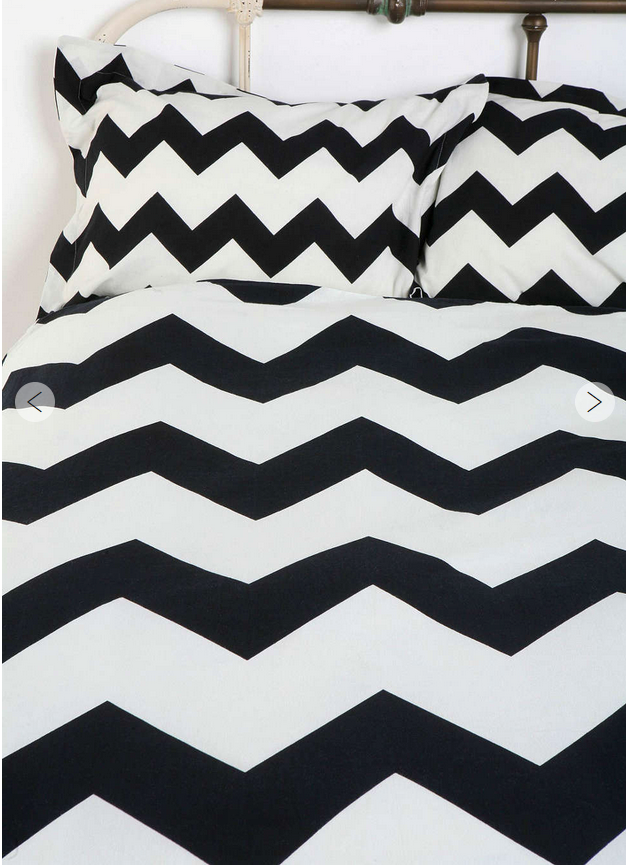 3pc Set Hamptons Black White Beach Chic Queen Duvet Bed 100 Cotton