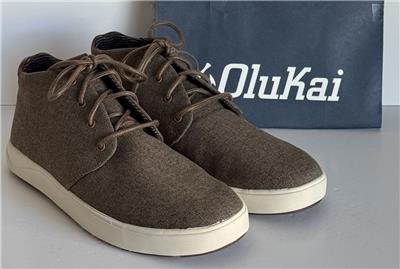 Olukai Nana Hele Wai’apo Men\'s Casual Gray Canvas Lace-Up Boots Shoes Size 14 OluKai Nana Hele Wai main image 4