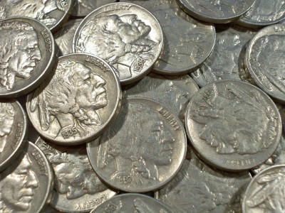 1934-37 buffalo nickel xf or au 1 coin from lot