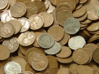 unsearched 1000 Wheat cents pennies old with teens steel cent
