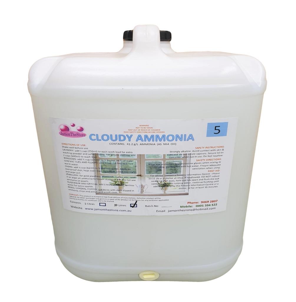Cloudy Ammonia Liquid Cleaner Ammonium Hydroxide with added Soap 20 lt