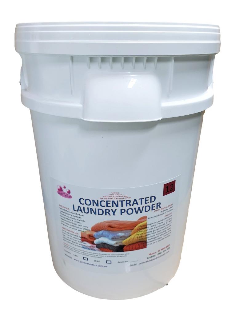 Laundry Powder Concentrated Biodegradable Detergent Top Load 20kg Lemon