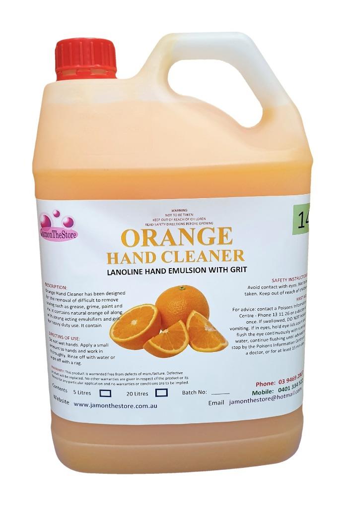 Orange Soap Hand Cleaner With Orange Pumice Lanolin Citrus Oil Solvent