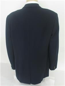 Blazer Sport Homme Bespoke Bleu Marine En Laine Gabardine - Taille 42 L, Coupe Classique 2 Boutons - Occasion Très Bon état