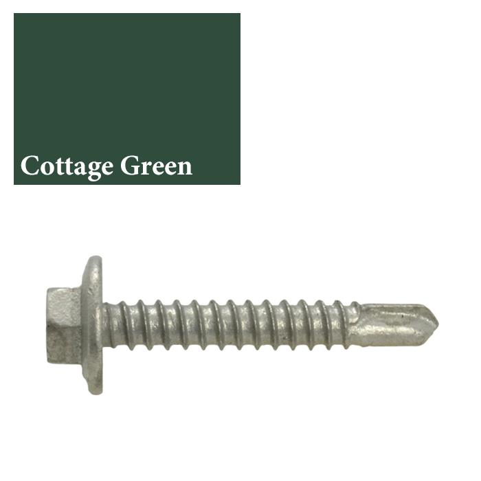 Cottage Green Hex 10g 16 X 16mm Metal Self Drilling Tek Screw