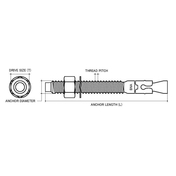 Wedge Anchor Bolt Sizes