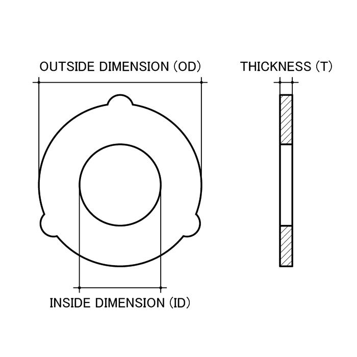 M24 (1") x 48.4mm x 3.4mm Galvanised Structural Washers High Tensile K0