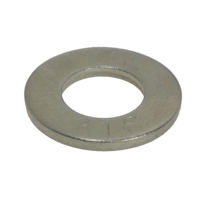 Flat Standard Washer M10 (10mm) x 21mm x 1.2mm Metric Marine Stainless