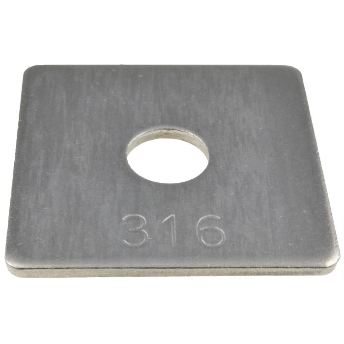M10 M12 M16 M20 M24 Metric Heavy Square Washers Marine Stainless A4