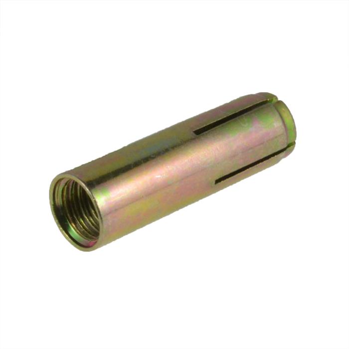 M6 M8 M10 M12 M16 M20 Drop In Anchor Knurled Smooth Body Zinc Yellow