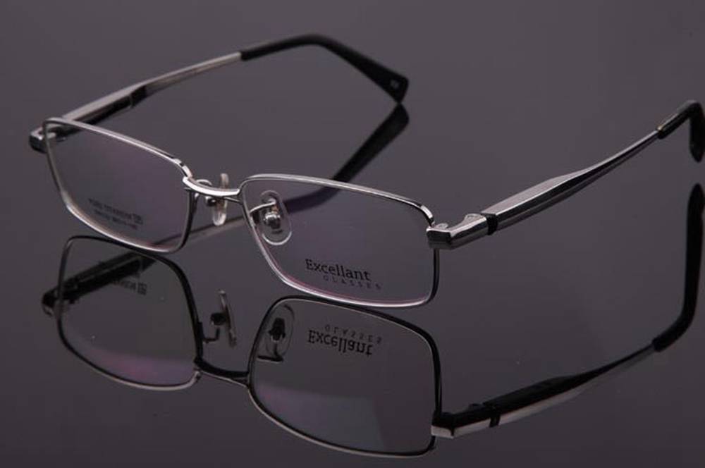 Mens Full Rim Pure Titanium Eyeglasses Frames Prescription Eyewear Rx ...
