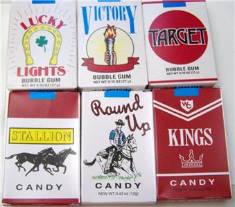 Worlds Bubble Gum Cigarettes Candy Cigarettes 3 Of Each Total Of 6 Free Ship