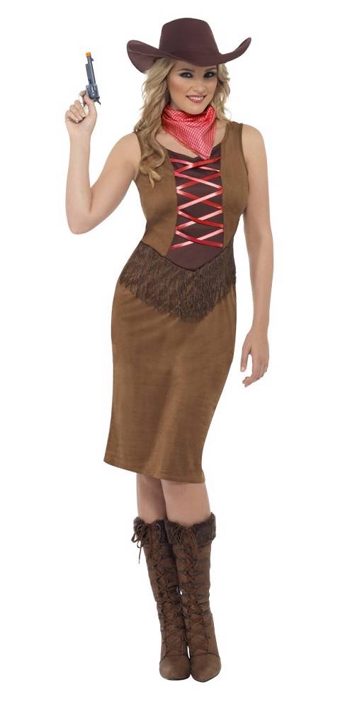 Adult Womens Wild West Fringe Cowgirl Fancy Dress Costume | eBay