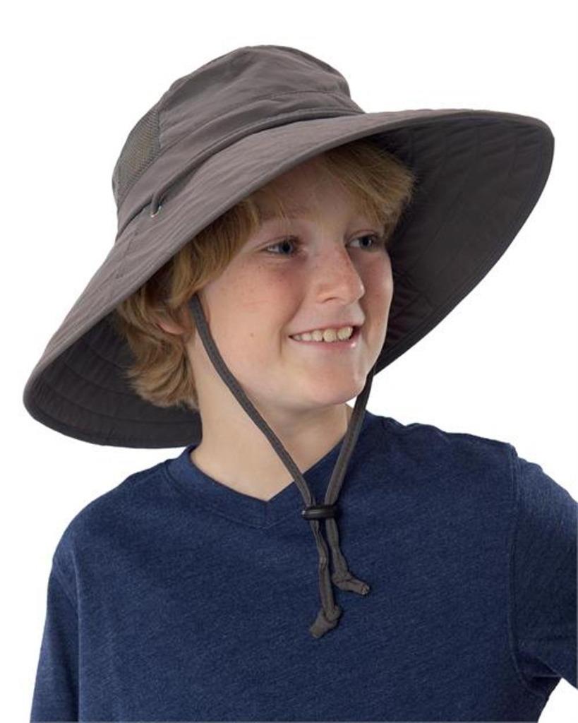 Sun Protection Zone Extreme Outdoor Fishing Wide JUNIOR Booney Hat Cap UPF 50+ - Picture 14 of 14