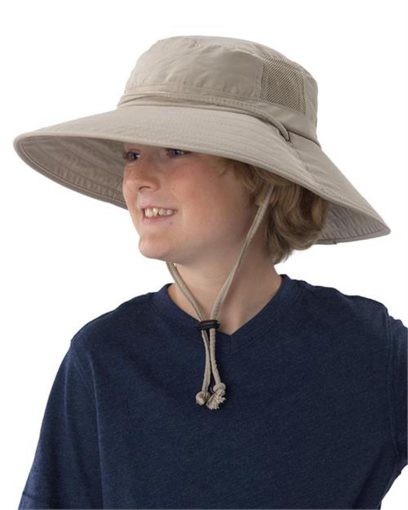 Sun Protection Zone Extreme Outdoor Fishing Wide JUNIOR Booney Hat Cap UPF 50+ - Picture 9 of 14