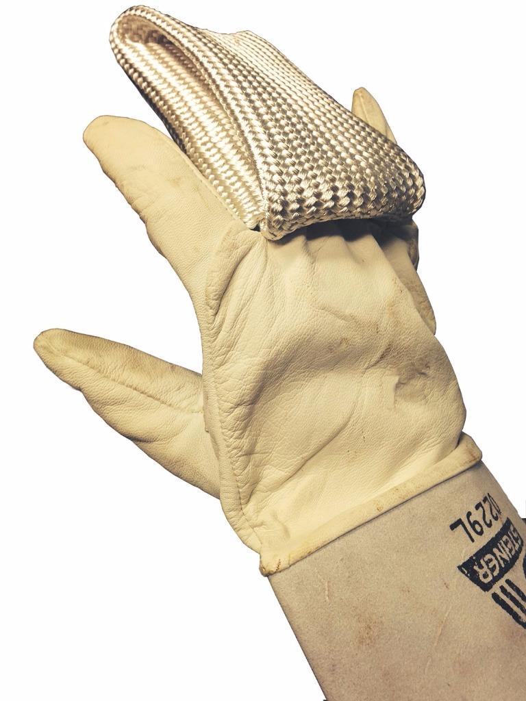 15cm TIG Finger Welding Gloves Heat Shield Guard Heat Protection By Weld Monger