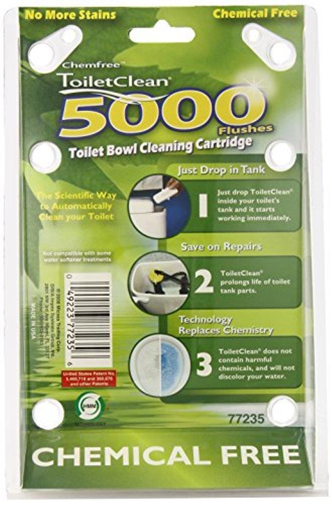 2 ChemFree ToiletClean Chemical Free Toilet Bowl Cleaner Cartridges