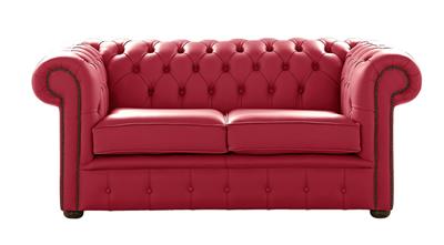 Chesterfield Handmade 2 Seater Shelly Velvet Red Leather Sofa Settee Chesterfield Handmade 2 Seater Shelly Velvet Red Leather Sofa Settee