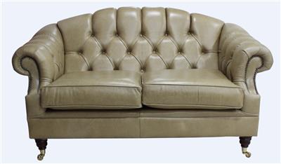 Chesterfield Victoria 2 Seater Old English Sand Leather Sofa Settee Chesterfield Victoria 2 Seater Old English Sand Leather Sofa Settee