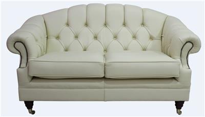 Chesterfield Victoria 2 Seater Sy Cottonseed Cream Leather Sofa Chesterfield Victoria 2 Seater Sy Cottonseed Cream Leather Sofa Settee