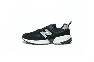 new balance 574 sport black with silver
