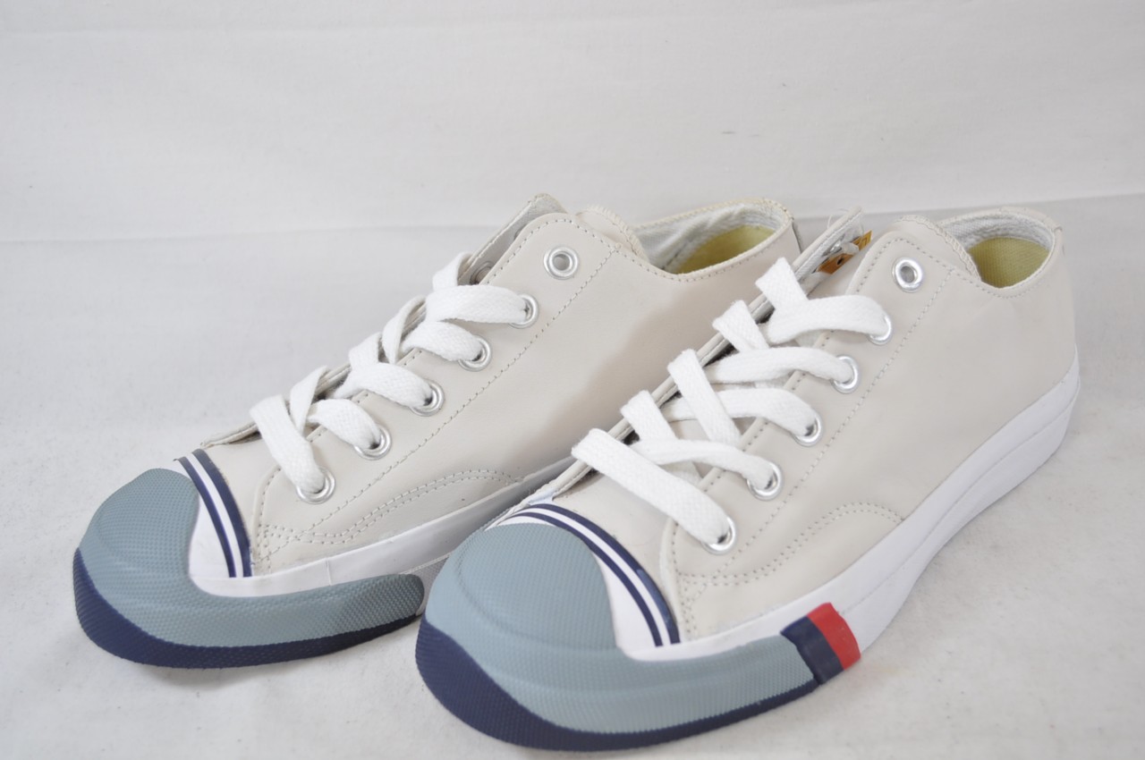 PRO KEDS COURT KING WHITE 100 LEATHER WHITE BLUE GREY RED MENS CASUAL SHOE