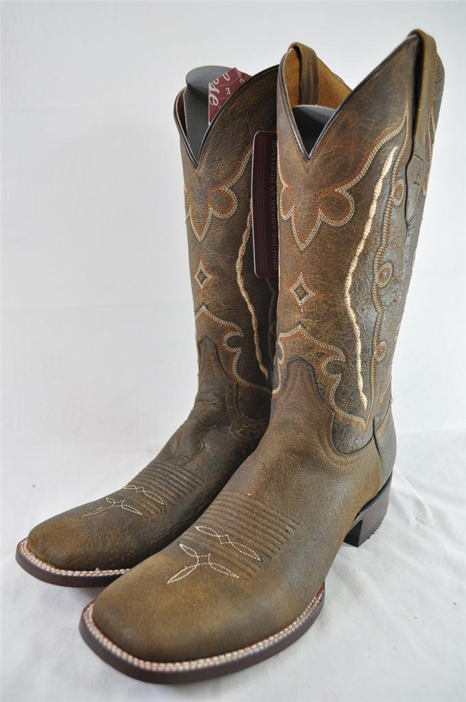LUCCHESE RESISTOL RANCH TOBACCO VINTAGE TUFF HEDEMAN BOOTS M4072 RETAIL ...