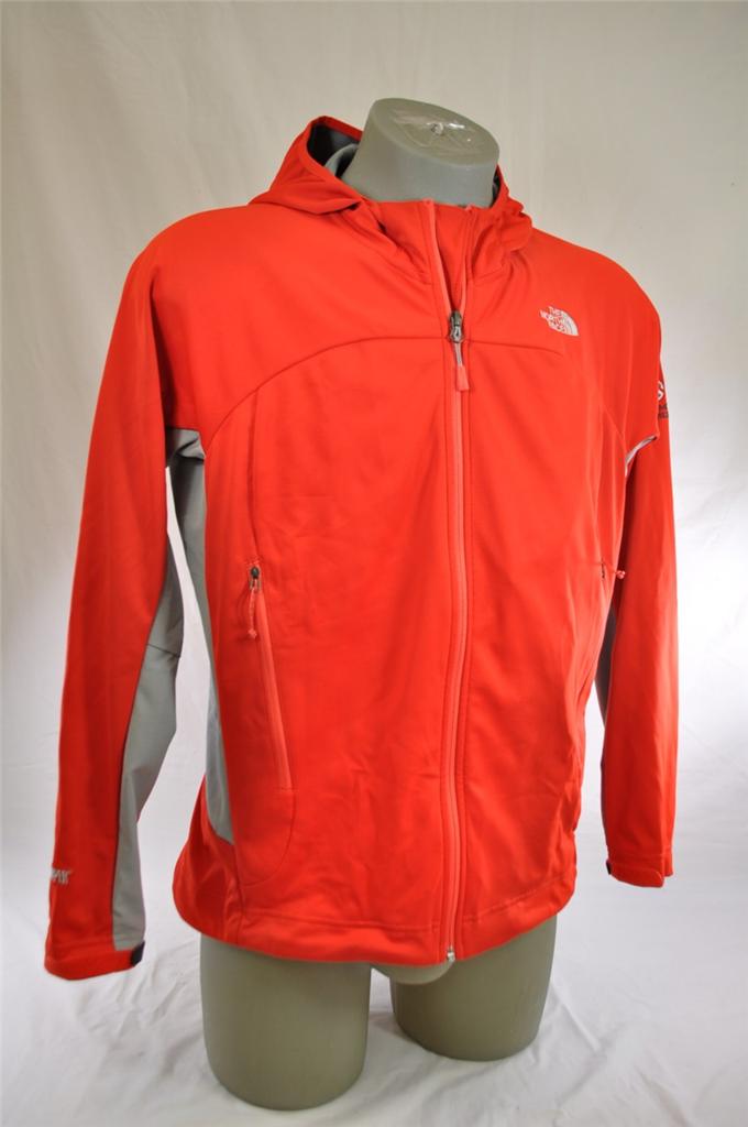 THE NORTH FACE SUMMIT SERIES CIPHER HYBRID HOOD FIERY RED WINDSTOPPER ...