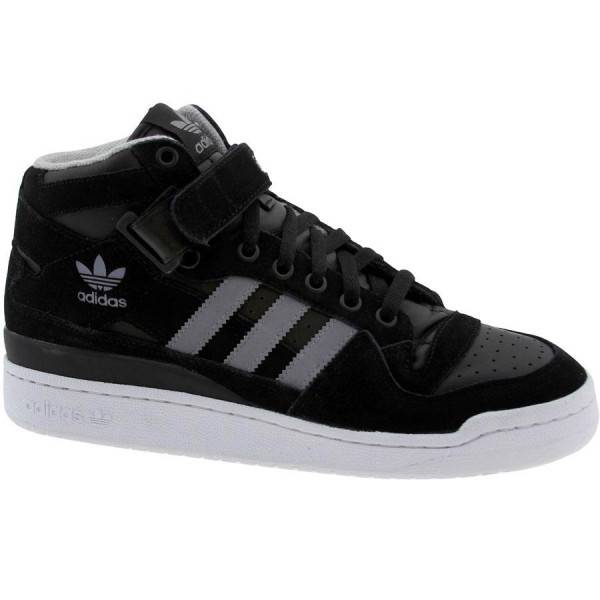 ADIDAS FORUM MID RS G62880 BLACK/TECH GREY/WHITE - SUEDE LEATHER STRAP ...