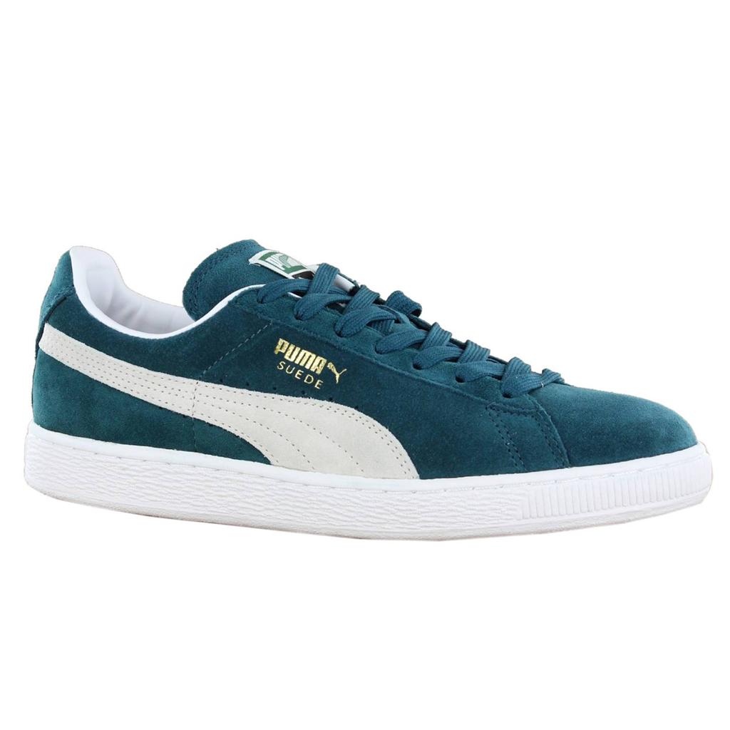 PUMA SUEDE CLASSIC + 352634 83 DEEP TEAL GREEN/WHITE - MEN'S CASUAL ...