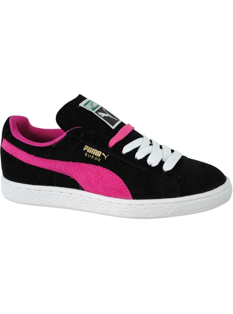 PUMA SUEDE CLASSIC WN'S 355462 07 BLACK/PINK/WHITE - CASUAL ATHLETIC ...