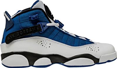 Air Jordan 6 Rings Bg 323419 400 Team Royal Blue Black White Leather Canvas Ebay