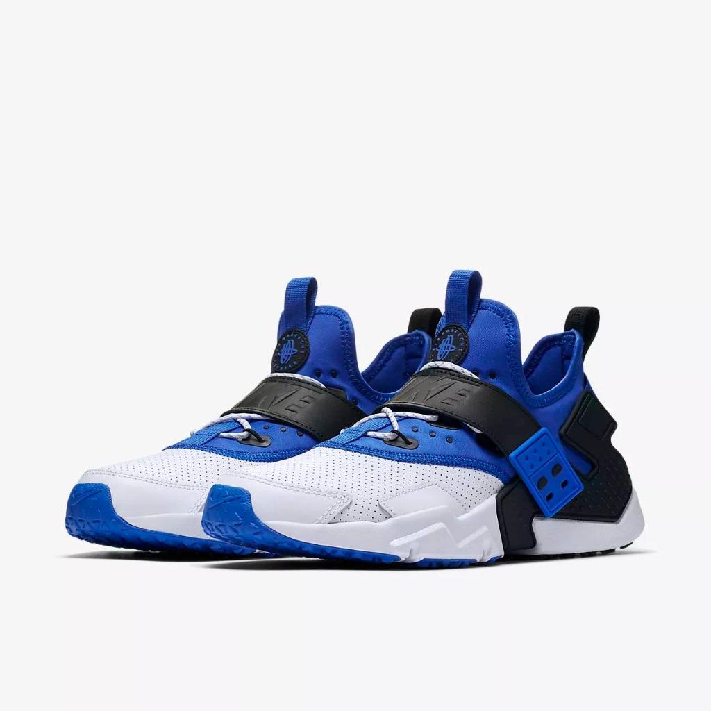 NIKE AIR HUARACHE RUN DRIFT PREMIUM PRM AH7335 103 WHITE/RACER BLUE/BLACK NIKE AIR HUARACHE RUN DRIFT PREMIUM PRM AH7335 103 WHITE/RACER BLUE/BLACK