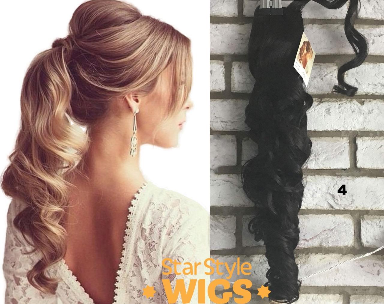 DE LUJO LARGO RIZADO ONDULADO CLIP EN COLA DE CABALLO POSTIZO EXTENSIÓN DE CABELLO CLIP ON - Imagen 9 de 14