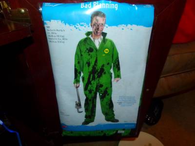 Bad Planning Dirty Oil Stains Spill Adult Costume Mechanic Jumpsuit