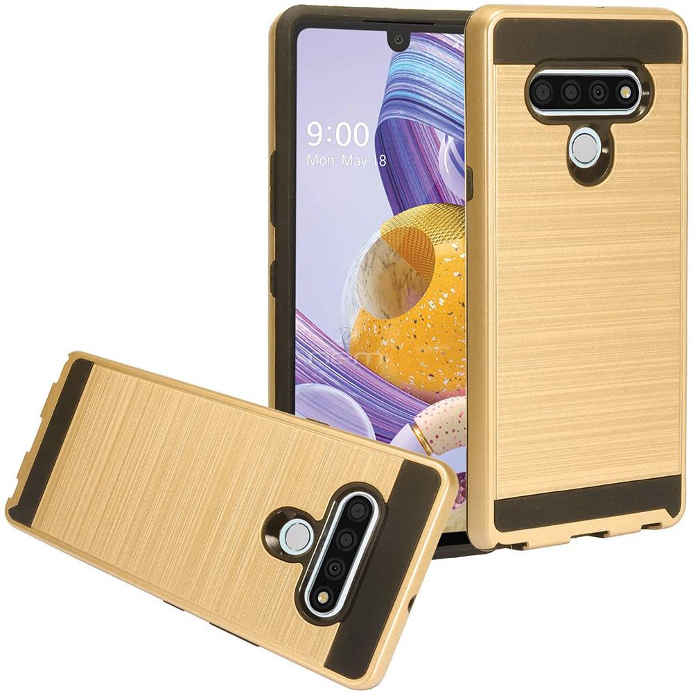 Brushed Metal HYBRID Rubber Case HARD Phone Cover Accessory For LG STYLO 6 2020 - Picture 14 of 17