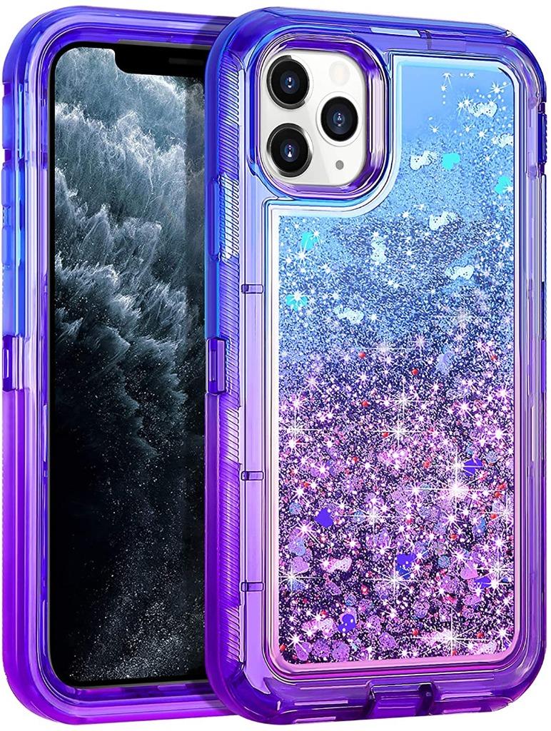 For iPhone 16 Pro Max 16 Plus 16 Shockproof Liquid Glitter Bling Heavy Duty Case - Picture 16 of 19