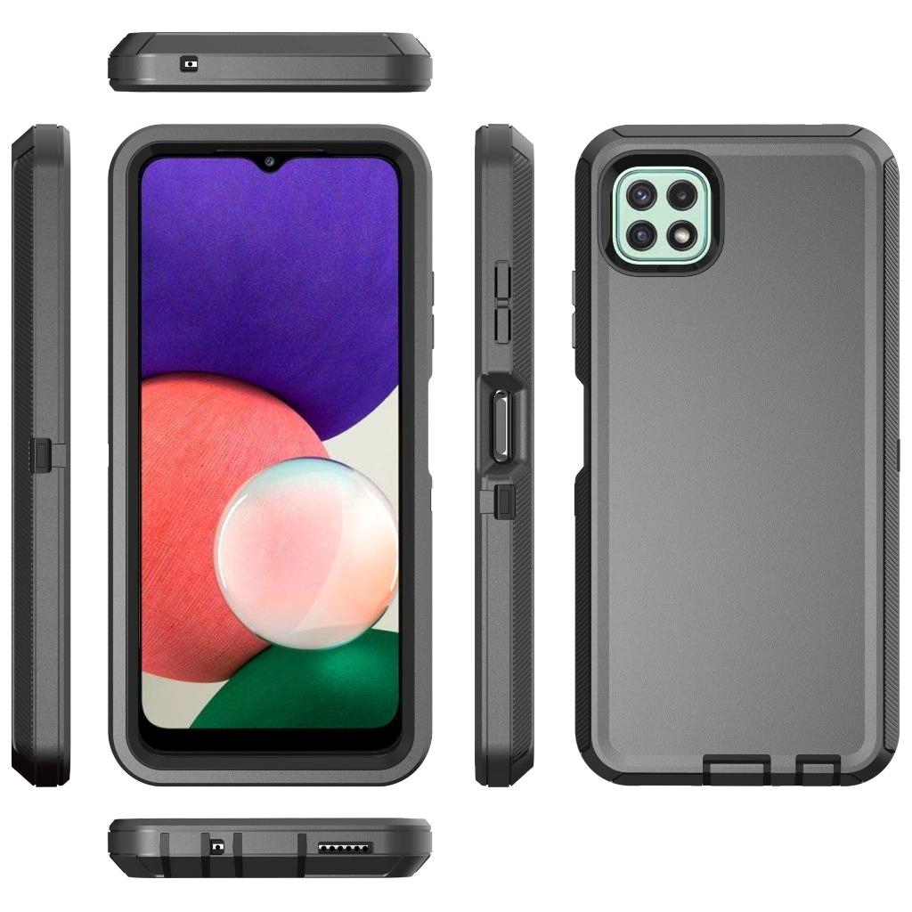 For Samsung Galaxy A22 5G Armor Case Belt Clip Fit Otterbox / Screen Protector - Afbeelding 14 van 17