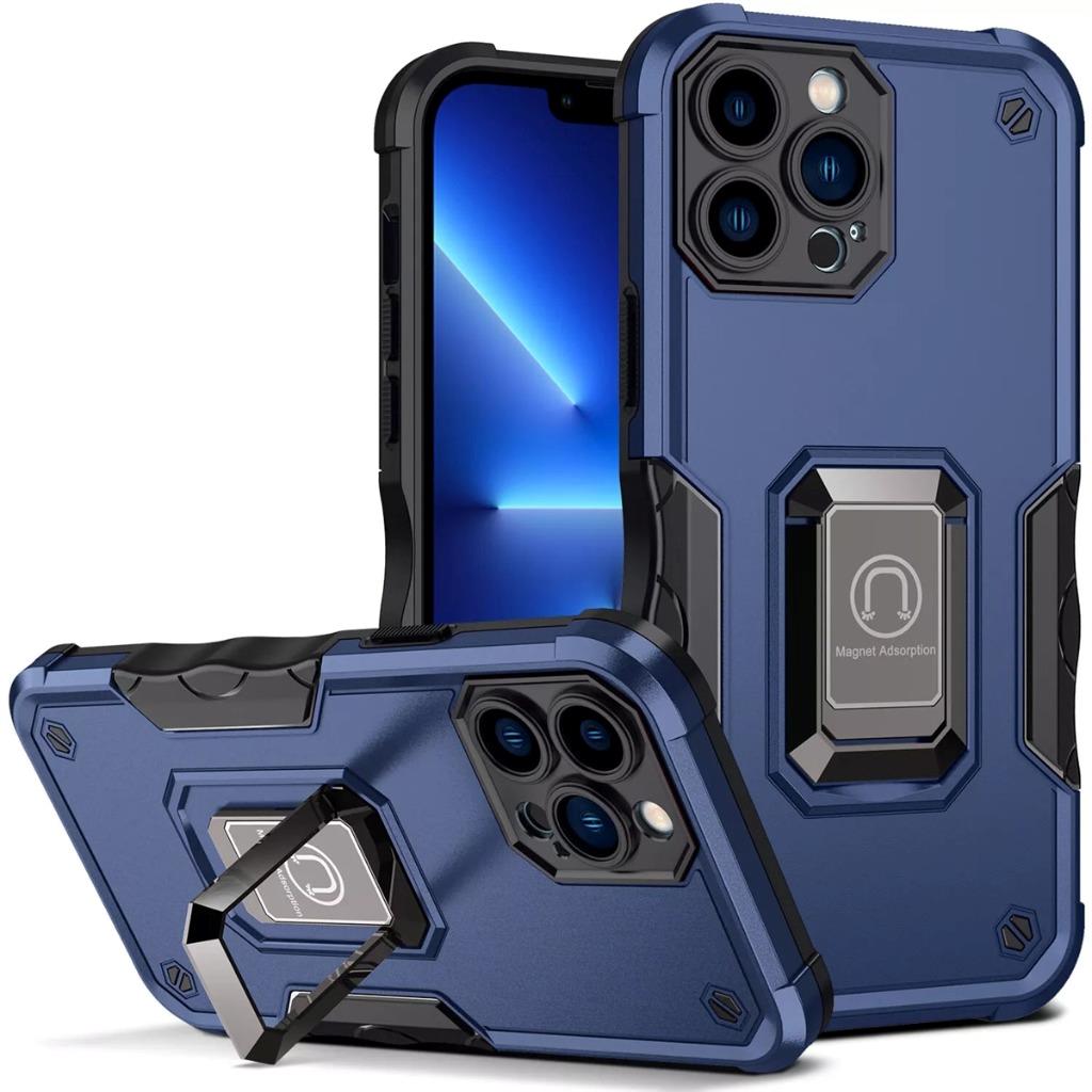 Für iPhone 14 15 Pro Max Plus Roboter Hybrid Magnet Hülle Ring Ständer Cover - Bild 13 von 15