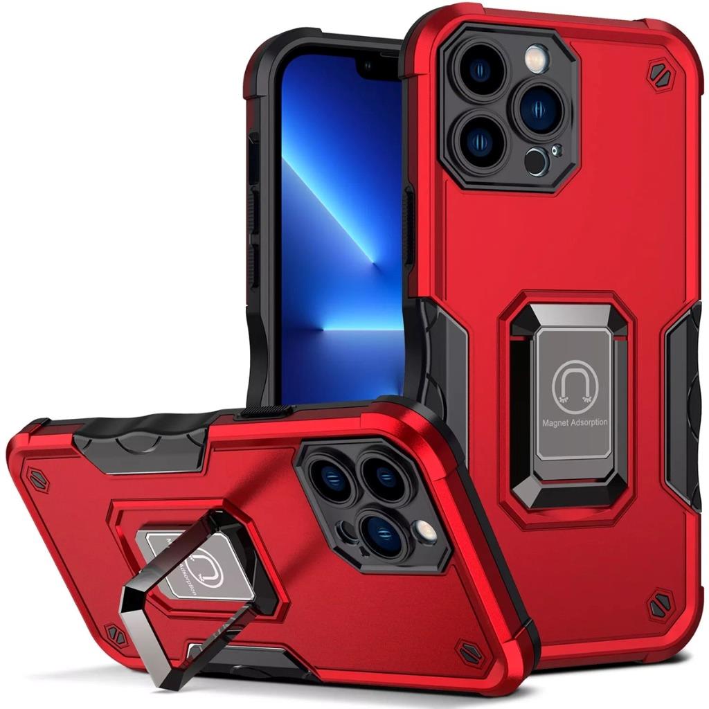 Für iPhone 14 15 Pro Max Plus Roboter Hybrid Magnet Hülle Ring Ständer Cover - Bild 14 von 15