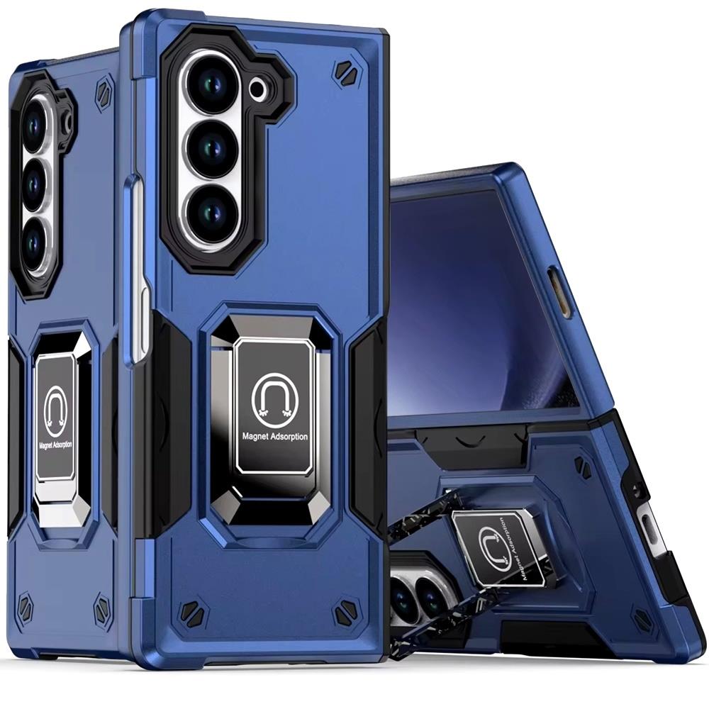 For Samsung Galaxy Z Fold 5 Military Robotic Hybrid Magnetic Case Ring Stand - Picture 14 of 16