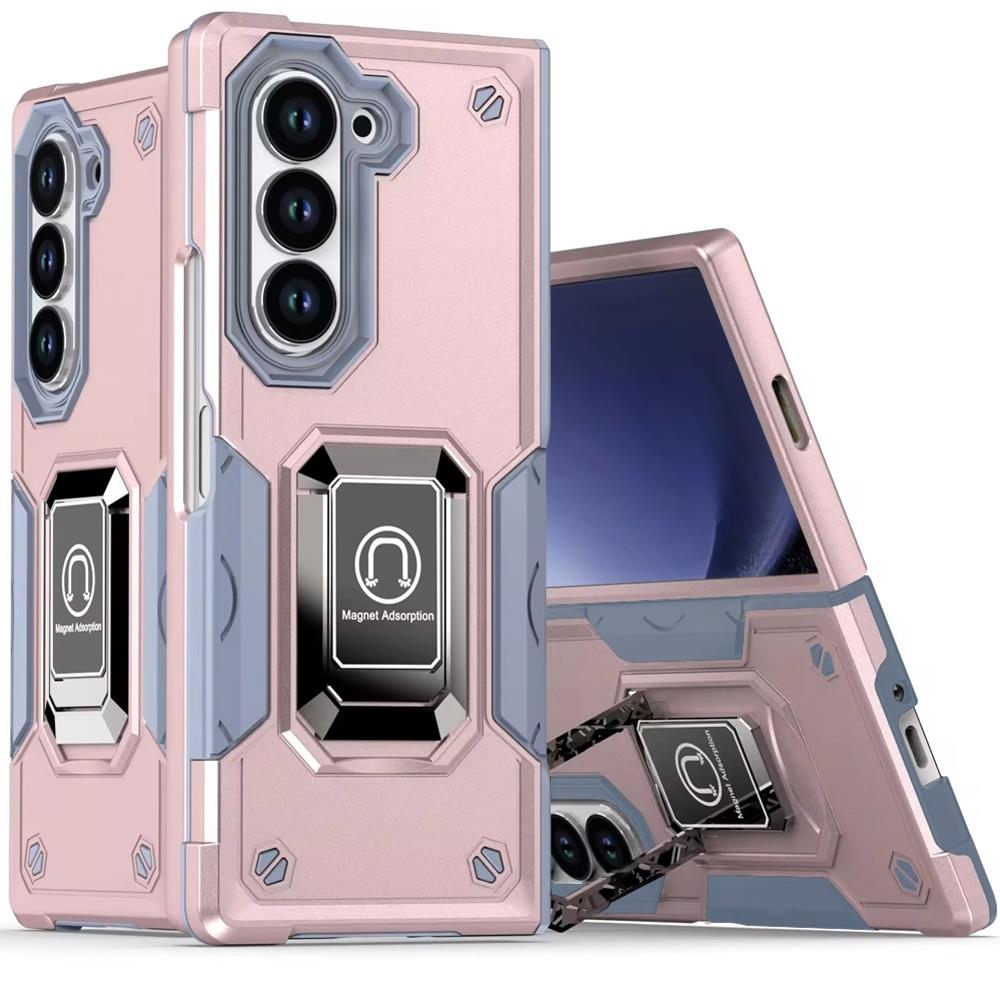 For Samsung Galaxy Z Fold 5 Military Robotic Hybrid Magnetic Case Ring Stand - Picture 16 of 16