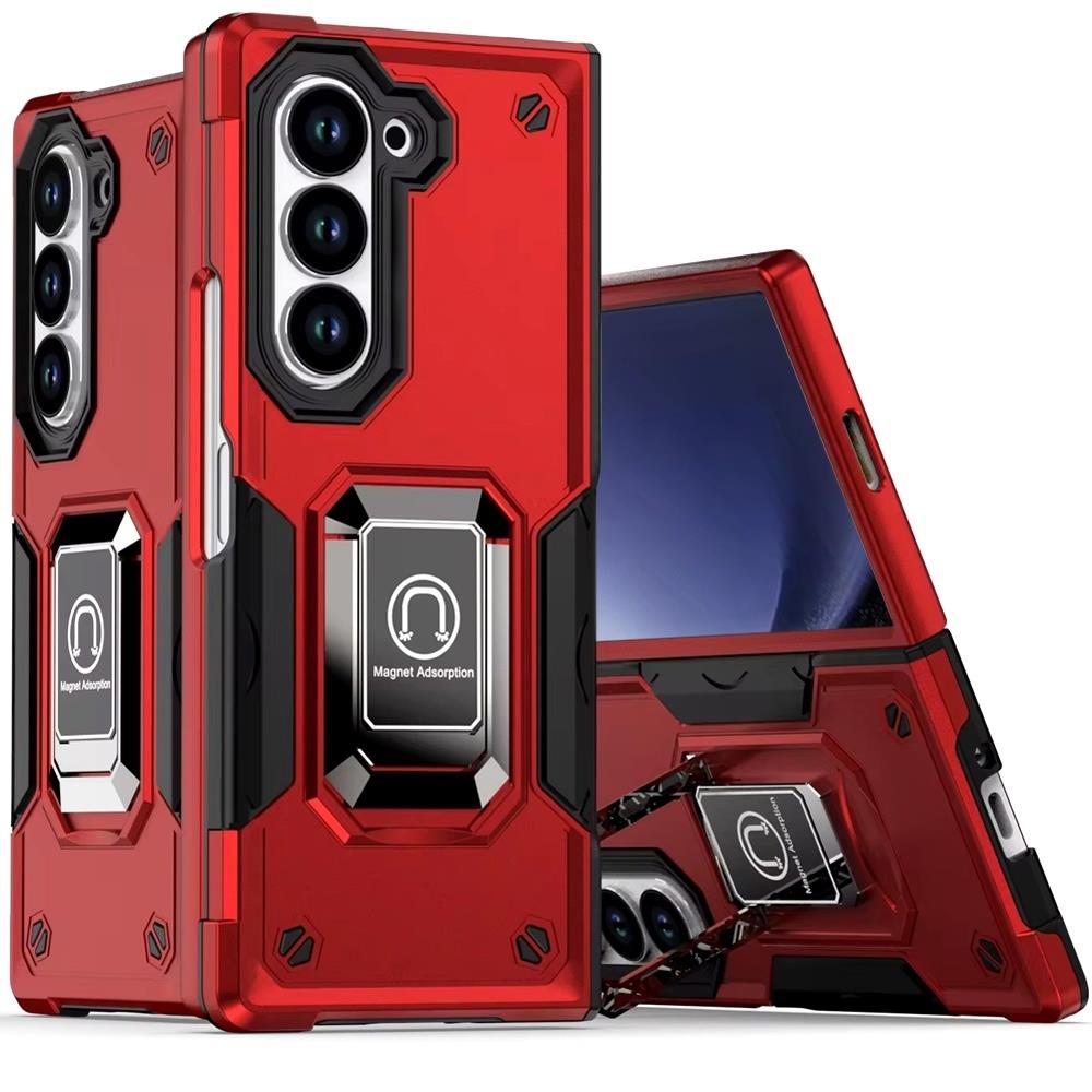 For Samsung Galaxy Z Fold 5 Military Robotic Hybrid Magnetic Case Ring Stand - Picture 15 of 16