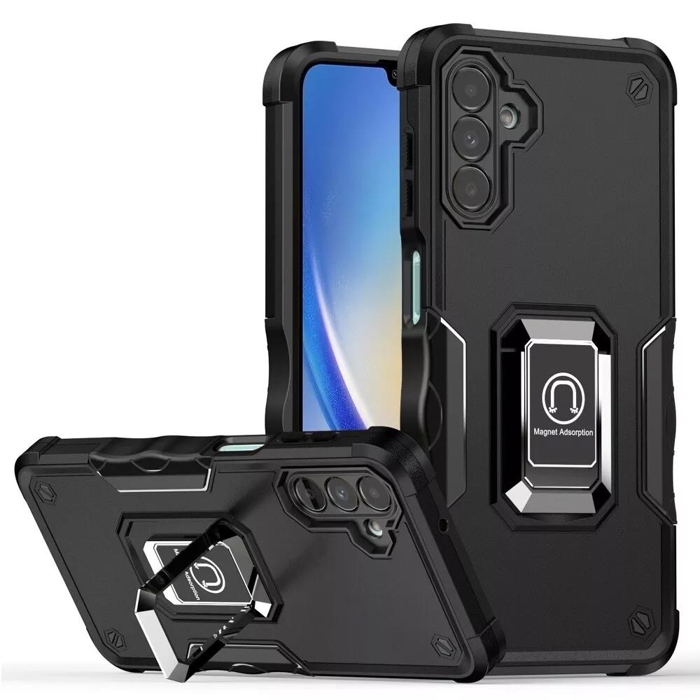 For Samsung Galaxy A35 5G Robotic Military Hybrid Magnetic Case Ring Stand Cover - 第 12/14 張圖片