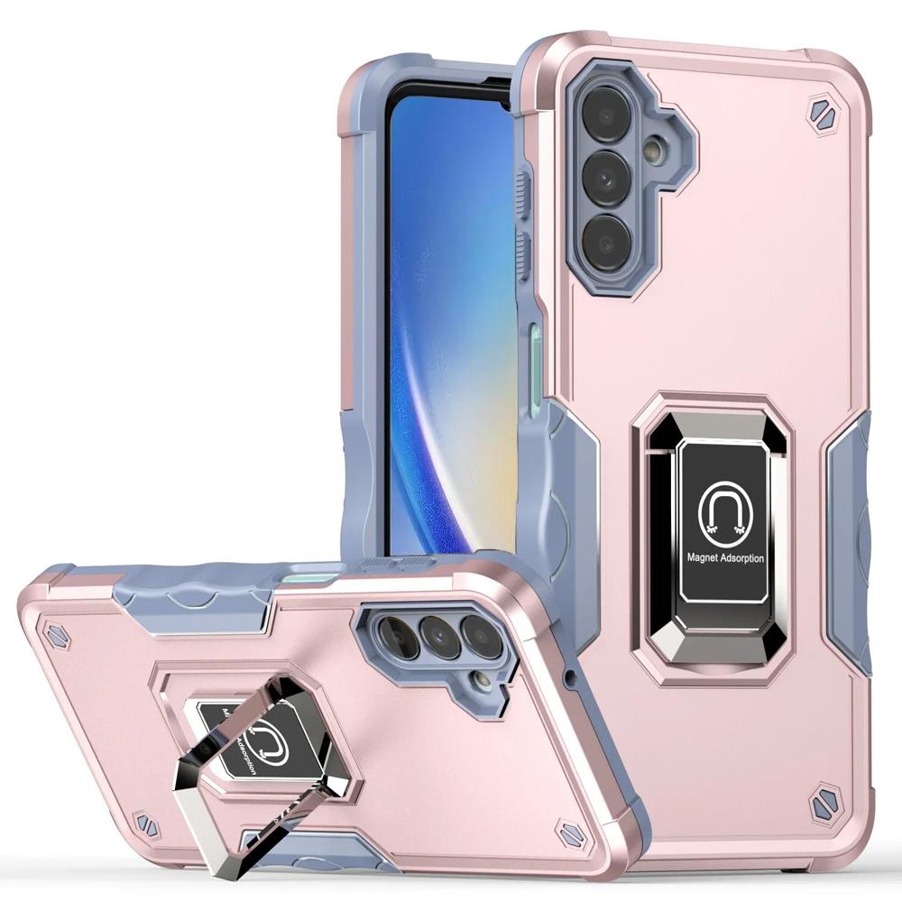 For Samsung Galaxy A35 5G Robotic Military Hybrid Magnetic Case Ring Stand Cover - 第 14/14 張圖片