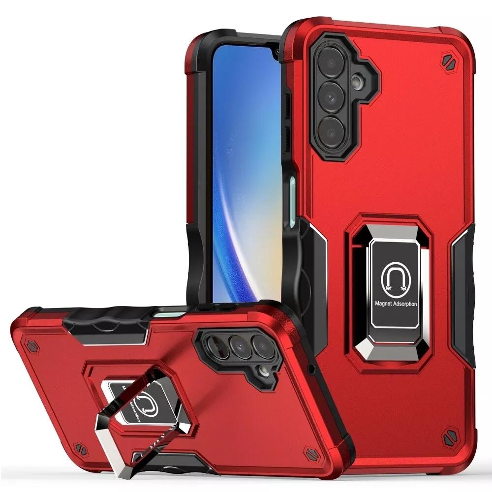 For Samsung Galaxy A35 5G Robotic Military Hybrid Magnetic Case Ring Stand Cover - 第 13/14 張圖片